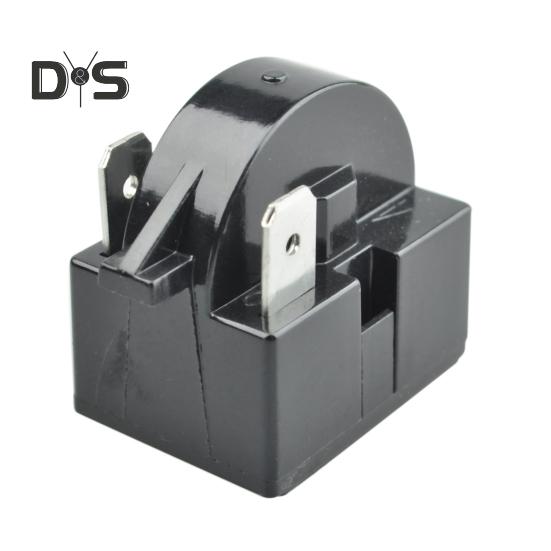 

3PIN клеммы пускатель компрессора холодильника 220 В 12 Ом универсальный простой монтаж пускатель детали холодильника чёрный