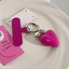 Delicate Love Heart Pendant Keychain Colorful Keyring Charm Accessory Bag Purse Backpack Ornament for Women Girls