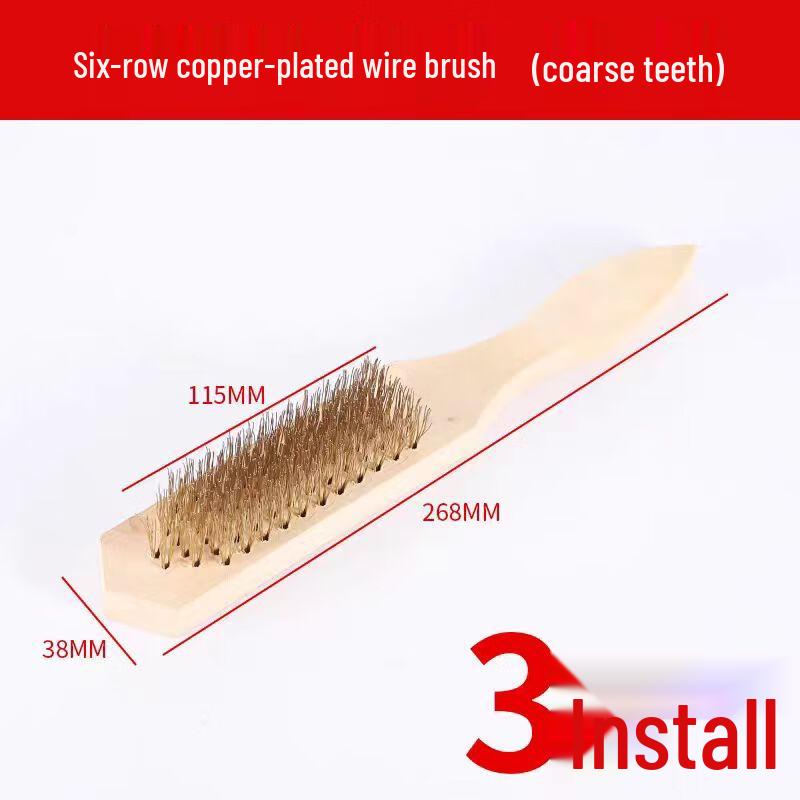 Wooden Handle Wire Brush Set