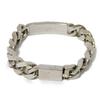Used 12564 Bracelet Chain Monogram M62486 7986 LV Logo Flower Curb Chain Metal Silver Men's from Japan AUTHENTIC