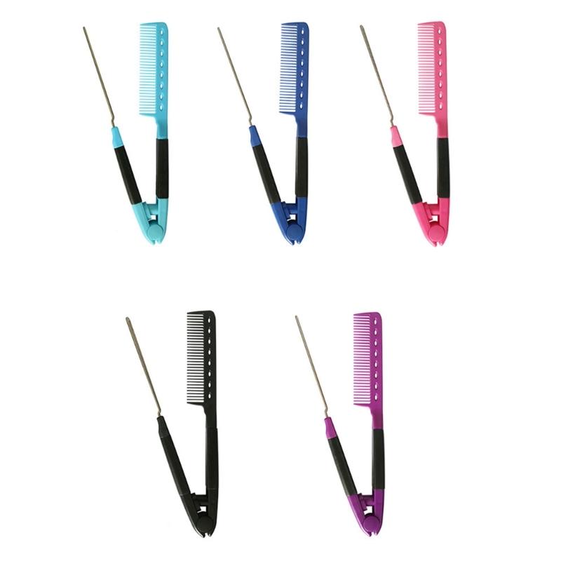 Home Styling Hair Straightening Comb With V Shape Straight Combs Fashion Parting Comb For Women Quick Use