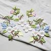 1Pcs Jacket Jeans Craft Accessories Flower Embroidery Patch Iron On Elegant Patches For Clothes Bags DIY Embroidered Stickers