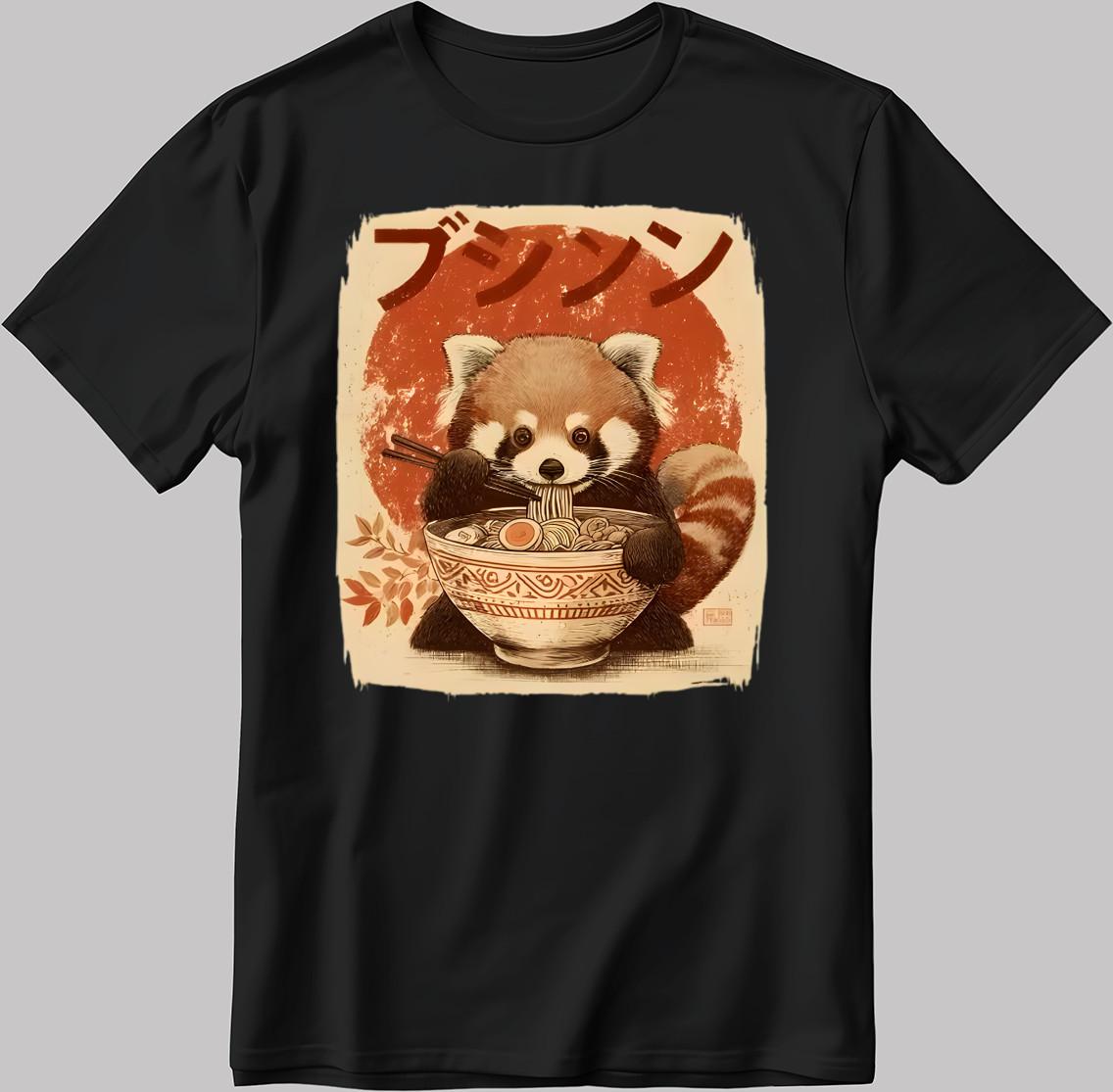 Ramen Japanese Kawaii Black White Men/ Women T Shirt AA05 S