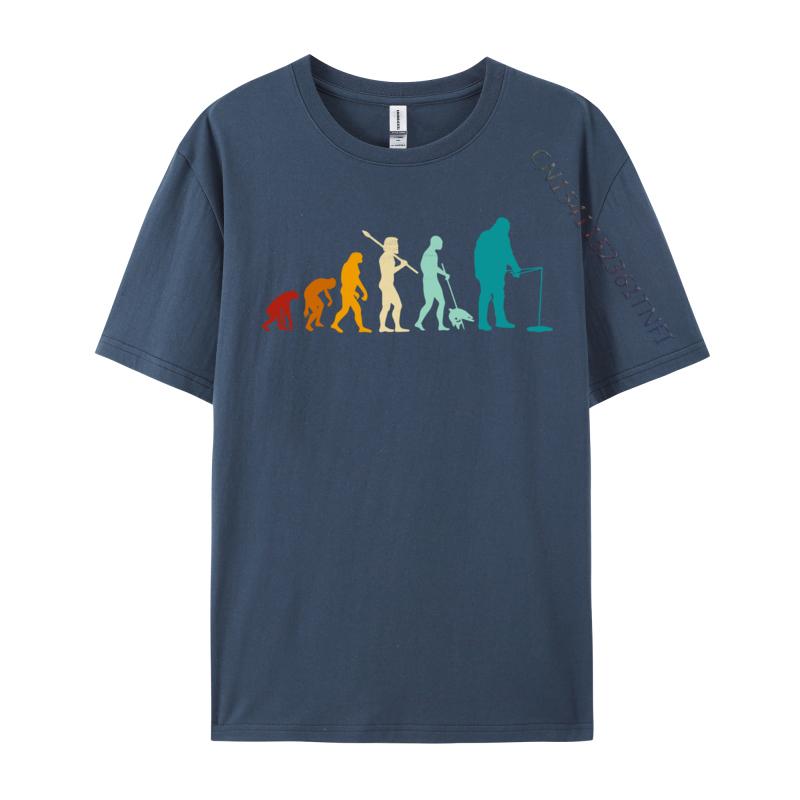 Ice Fishing Evolution Ice Fishing Evolution Joke Tops T Shirt Round Collar Male T Shirt Simple Style TeeShirt Fashionable