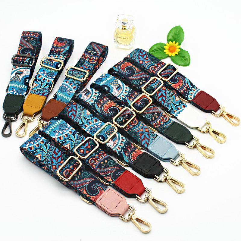 Colorful Bag Straps Nylon Crossbody Messenger Detachable Adjustable Handbag Shoulder Strap Women Purse Belt Accessory 3.8cm Wide