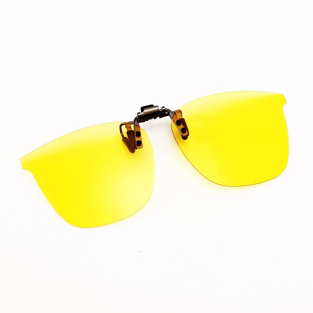 Stylish Polarized Clip-on Sunglasses for Driving and Fishing - Ultra-light Flip-up Design for Myopia