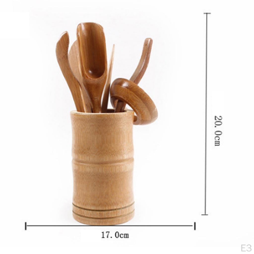 6 Pieces Japanese Ceremonial Bamboo Tea Utensils 6Pcs Chinese Set