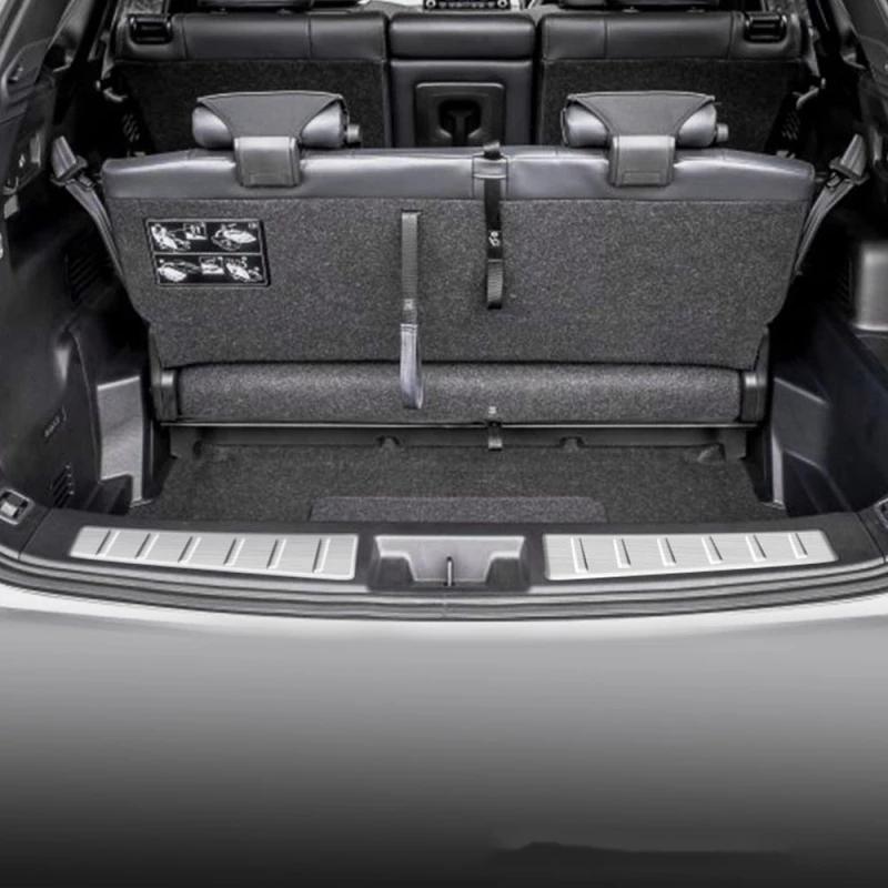 For Mitsubishi Outlander   Rear Trunk Pedal Bumper Lower Decoration Strip Tail Foglight Frame Cover Trim Car Accessories