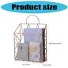 Hängende Wand-Aktenhalter Zeitschriftenaufbewahrung Dokumentenhalter Wand-Organizer Metall-Zeitschriftenständer für Büro und Zuhause