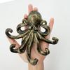 Octopus Key Hooks for Wall, Antique Bronze Cast Iron Decorative Wall Hook Animal Coat Hooks