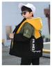 Boys' Fleece-Lined Windbreaker: Autumn-Winter Cotton-Padded Jacket