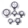 2PCS Chrome Top Vintage Guitar AMP Amplifier Knob Arrow Indication Knob For 6MM Shaft Effect Pedal Knob DIY Accessories New