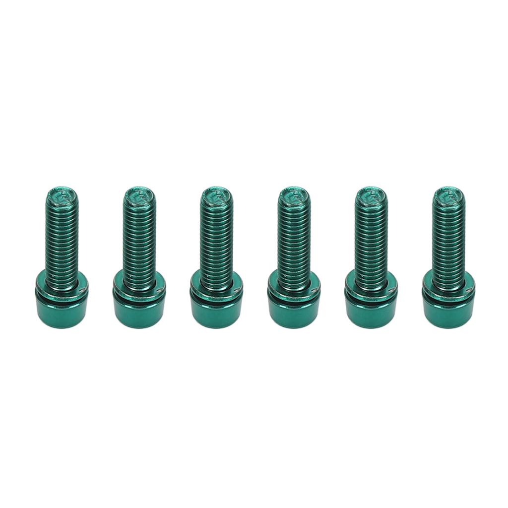 6pcs Bicycle Stem Screws Professional M5x18mm Aluminum Alloy Bike Handlebar Stem Screws for