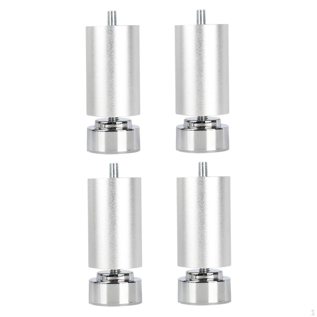 4 Stück Gewinde Bettgestellbeine, Tischfüße, Verstellbare Hochbelastbare Sofa Metallmöbelbeine