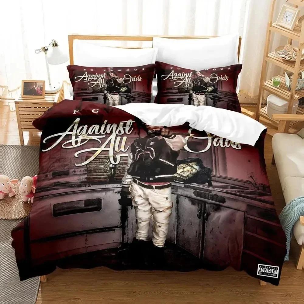 RIP Jaydayoungan Rapper Bedding Set Printed With Pillowcase Bed Duvet Cover Soft Single Double Queen Super King Size Kids Adult