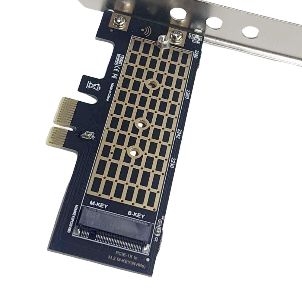 M.2 NVME SSD To PCIe 3.0 X1 Adapter Card 8Gbps SSD PCIE X1 Expansion Card M Key PCIe NVMe SSD Converter for Desktop
