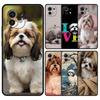 Phone Case For Xiaomi Mi 15 14 13 12 11 Lite 14T 13T 12T 11T Pro Poco X7 X6 X5 X3 Pro F6 F5 F4 Cover Shih Tzu Painting Cute