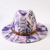 New European and American style letter printing fashion top hat men's and women's fashion jazz hat sunscreen sun hat