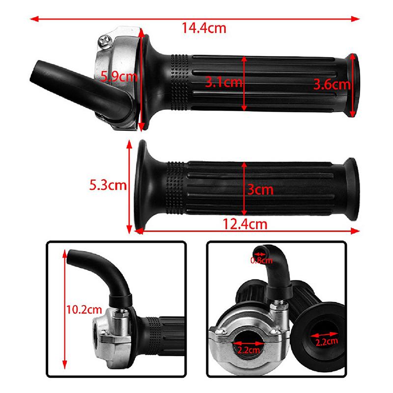 Poignée Tournante Mini Accélérateur Rapide avec Câble d'Accélérateur de Frein Universel pour Moto 190cm Poignée Poignée
