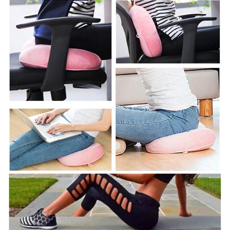 Home Office Dual Comfort Cushion Lift Hips Up Seat Cushion Multifunction For Pressure Relief Fits In Car Seat