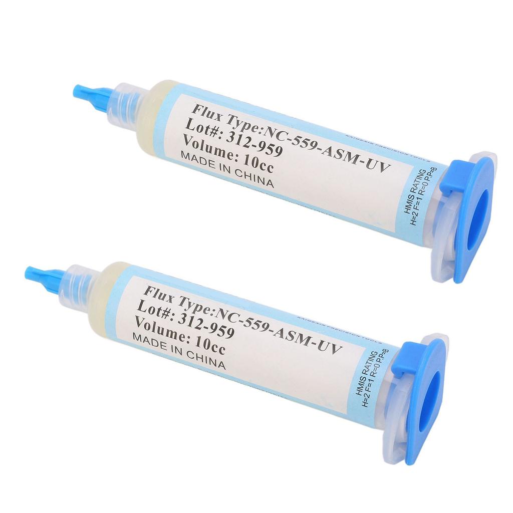2Pcs Solder Oil Syringe Flux Paste PCB BGA Electronic Equipment Soldering Rework Supplies