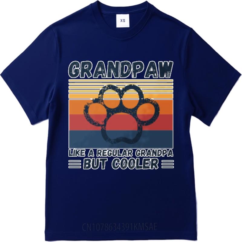 Soft For Unisex Summer Tshirt Oversized Grandpaw Paw Print Retro Design Cool Grandpa Style Trendy Unisex Tops Workout Tshirt