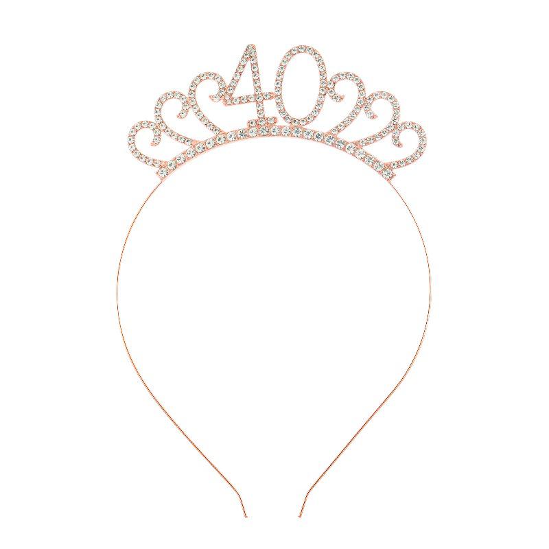 Cross-Border Digital Birthday Crown Set: Headdress, Party Shoulder Strap & Etiquette Belt Photo Prop for Girls
