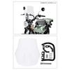 ZETA RACING Adventure Windshield Large Screen CT125 (JA55/JA65)'20-23 Light Smoke Mobile Device Installation Mount Bar Standard Equipment Angle Height