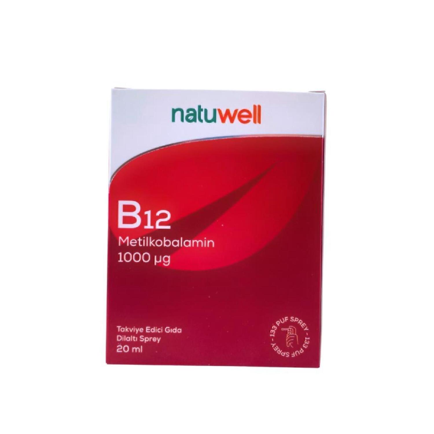 

B12 Methylcobalamine 1000 Mcg Dilly Spray 20 Ml