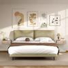 Set of 2 Wall-Mounted Nightstands, Sliding Drawer, 40x30x15 cm, Oak