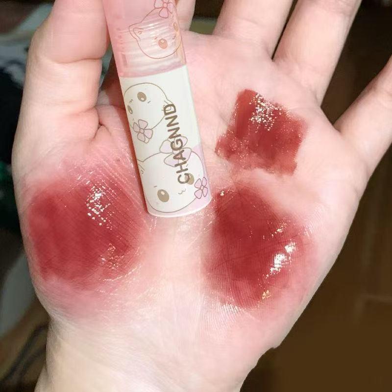 Original Pota Powder Lip Glaze: White Peach Rose, Moisturizing, No-Fade, Clear Brew Finish