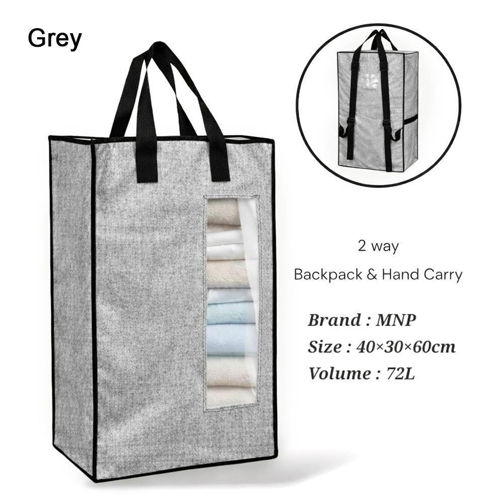 Waterproof Storage Bag Reusable Travel Bag New Backpack серый