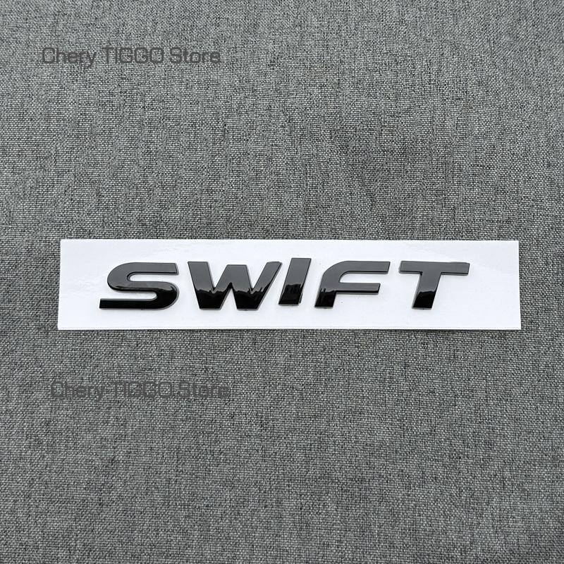 ABS čierna Predná mriežka Zadné emblémy na kufor Nálepky pre SUZUKI SWIFT 3D Logo auta Odznak Vodotesné Autodoplnky