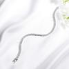 Smyoue 3 Colors 2/3mm Bubbles All Moissanite Tennis Bracelet for Women Men Bangles Full Diamond Pure 925 Silver Chain Jewelry