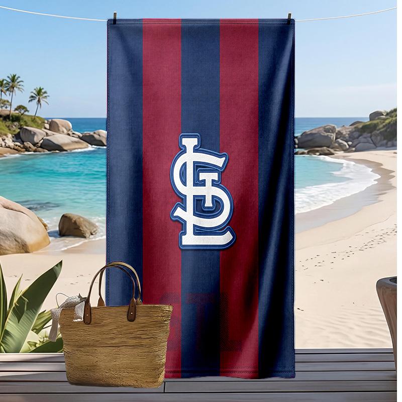 St. Louis Cardinals Print Beach Towel Soft Portable Quick?dry Towel For Pool Summer Vacation Outdoor Sport