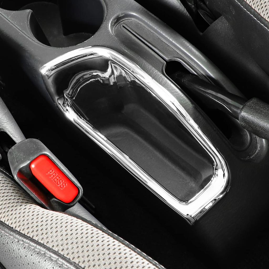 ANTC SUZUKI Suzuki Jimny Central Control Handbrake Storage Box Decorative Cover for 2007-2017-Brown Central