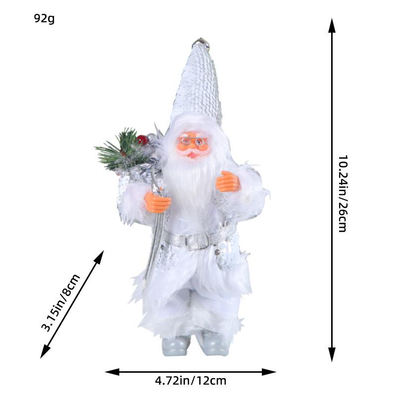 

Чжунрань 9-дюймовый стоящий Санта Клаус, креативная кукла, обнимающая рождественскую елку, реквизит для украшения окна