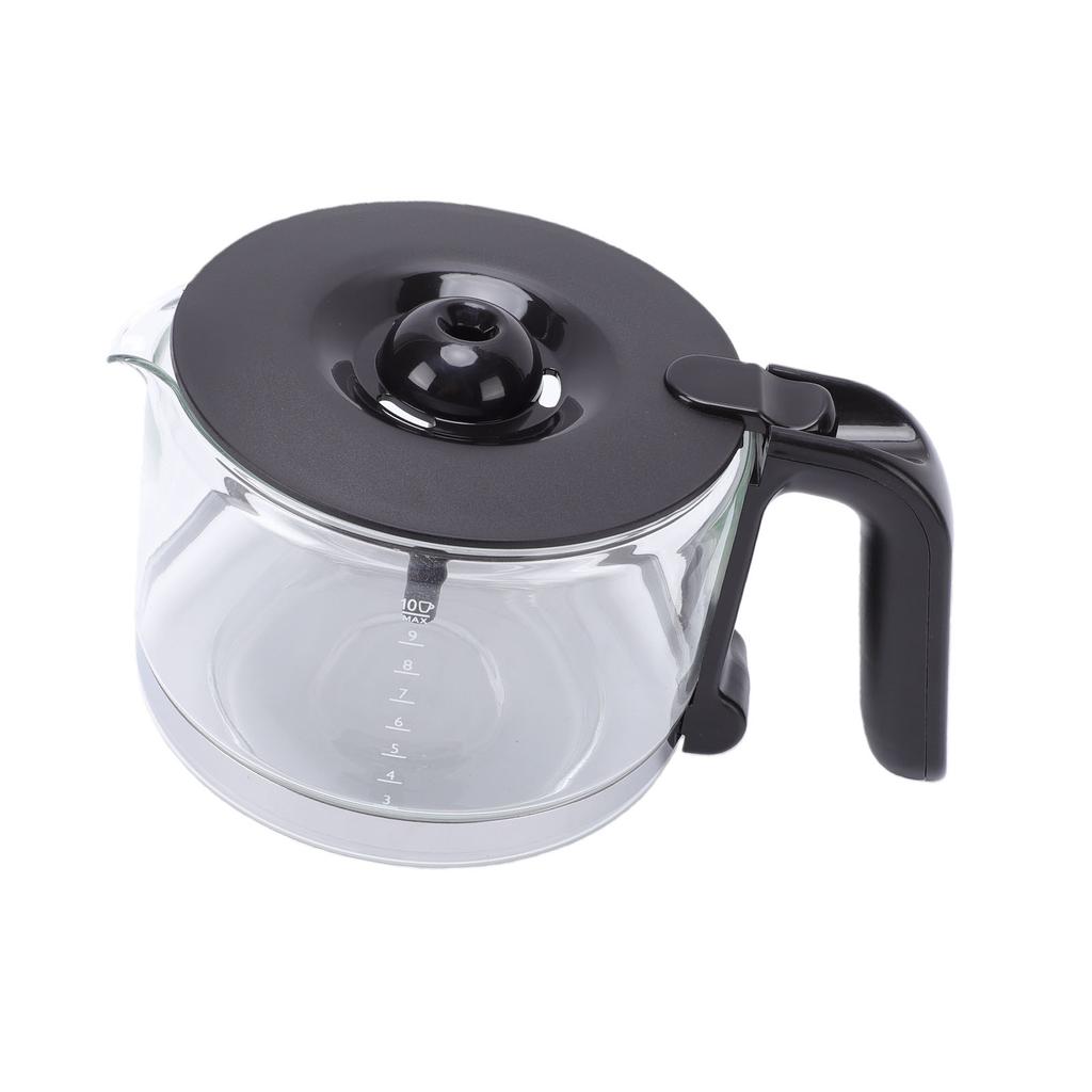 Caraffa di Ricambio per Caffettiera 10 Tazze 1.5L per Macchina da Caffè Vetro Antiesplosione