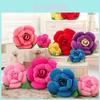 Bright Colors Rose Shape Flower Pillows Cushion Lumbar Decor For Sofa Bed And Chair