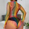 2pcs Strapless Bra Sets Porn Sexy Lingerie For Women Fishnet Rainbow Bra And Panty Set  Erotic Underwear Women Set