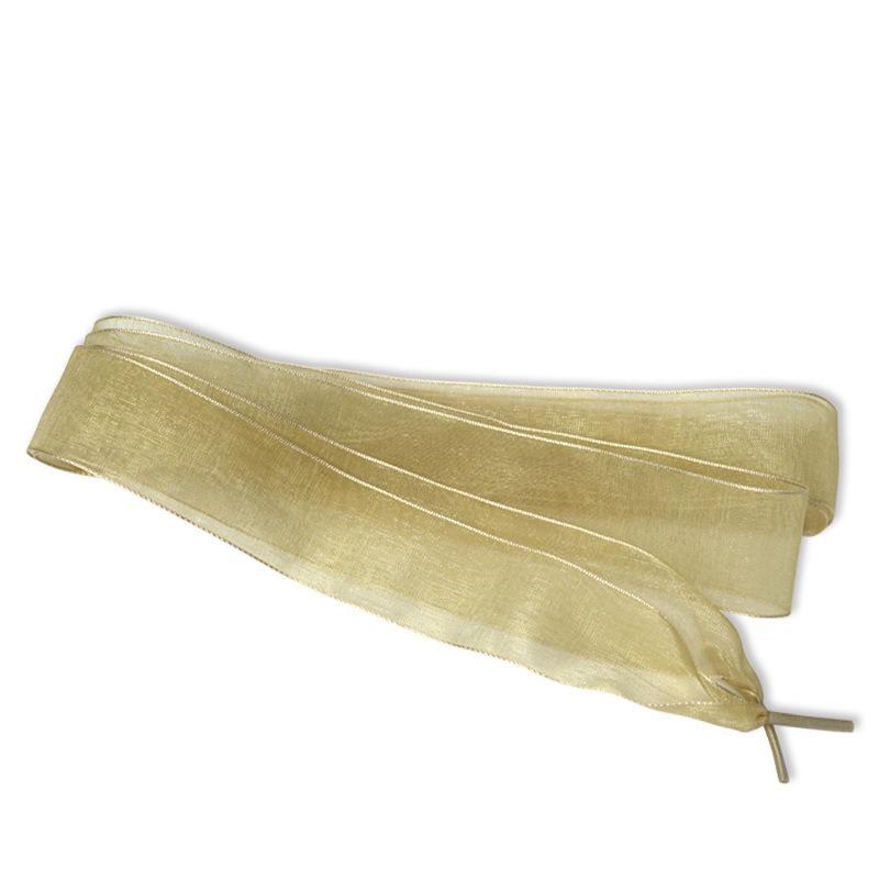 2.5CM Width Tulle Webbing Snow Shoelace Flat Silk Shoe laces Fit Sneakers Ballet Lace Chiffon Yarn Shoelaces Shoes Accessories