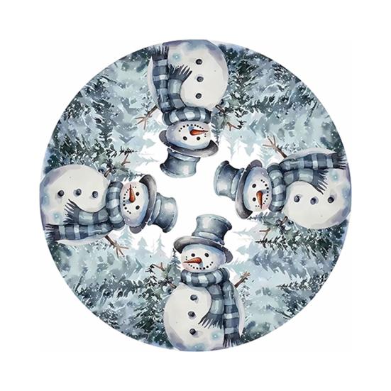 36 Inch Christmas Tree Skirt Cute Snowman/Gnome Rustic Xmas Tree Skirt