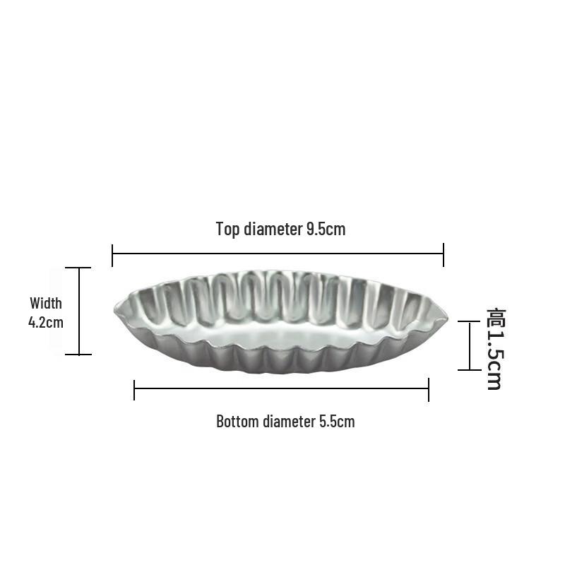 MDNG Aluminum Alloy Boat Tart Molds