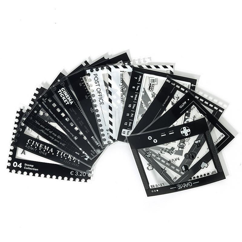 [Film Lab] [Set of 12pcs] Frame Stickers for Instax Wide Film DIY Decoration CAC16