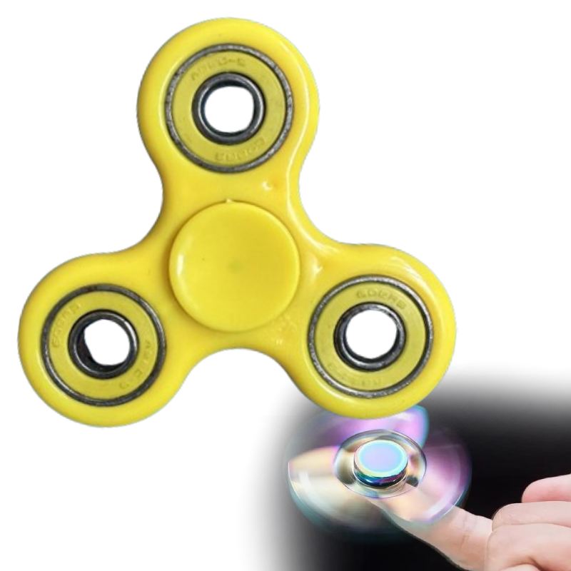 Toys Spinner Fidget Plastic Alloy Material Solid Color Rotate Decompression