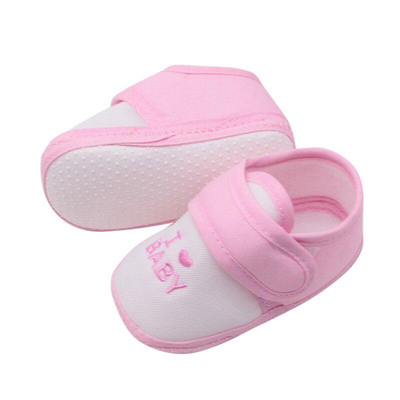 Baby Girls Shoesborn Babies Casual Shoes Cotton First Walkers Non-Slip Breathable Shoes 0-18M