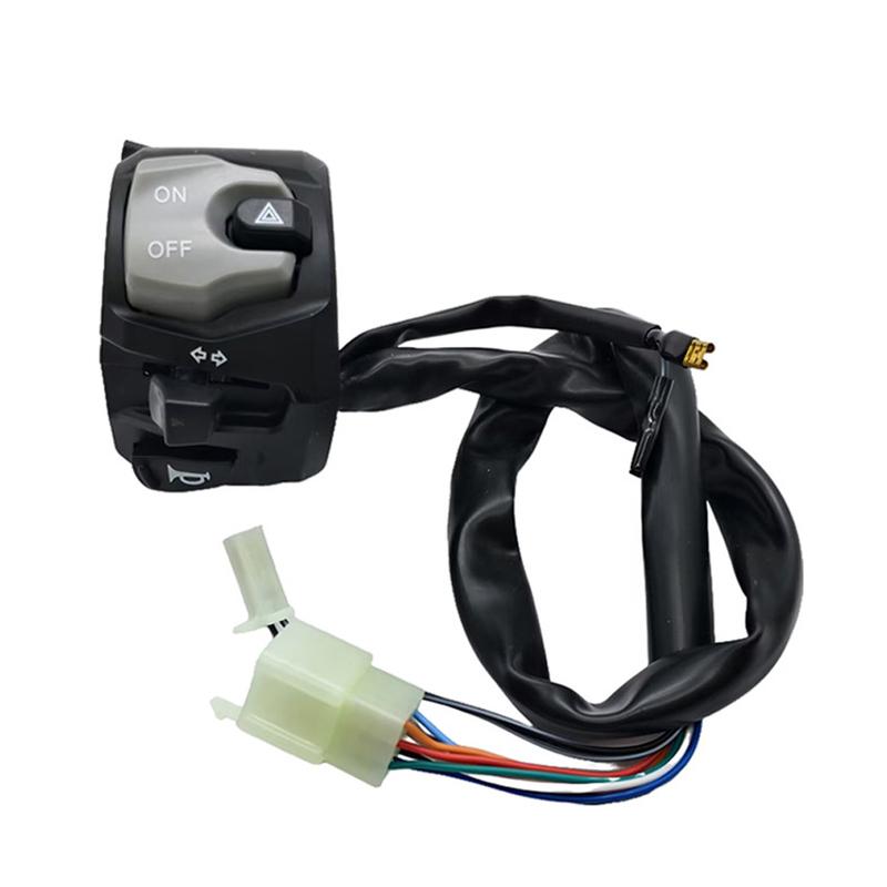 Universal Multi-Function Motorcycle Handlebar Switch Assembly for GSX Horn Headlight Electric Start Control Switch Replacement