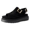 Shoes Women Slide Sandals Thick Soled Women'S Fish Mouth Shoes Fashionable Leather Large Size Strap Hollow Zapatos De Mujer