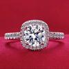 Anillo Princesa de Plata de Ley S925 con Diamante Simuladopara Mujer