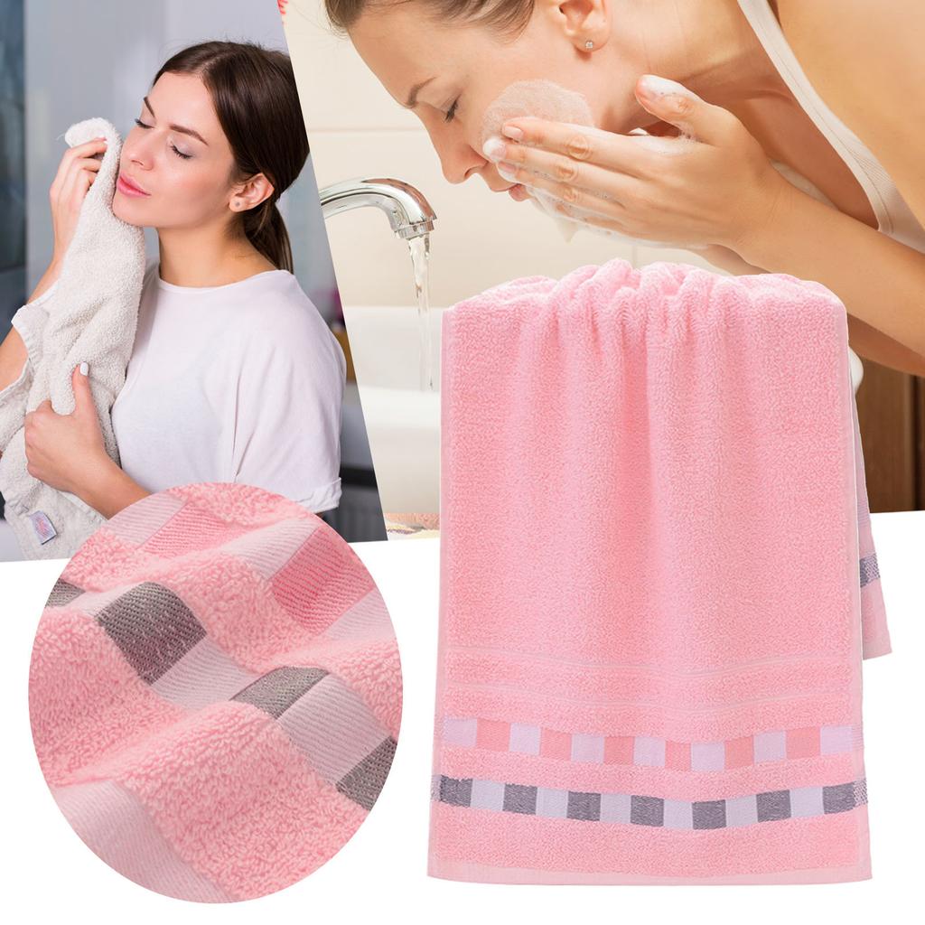 1 Pc Absorbent Bath Towel Soft Face Towel for Home Striped Pattern Towel Set Soft Hand Towel Bath Towel Quick Drying Towels